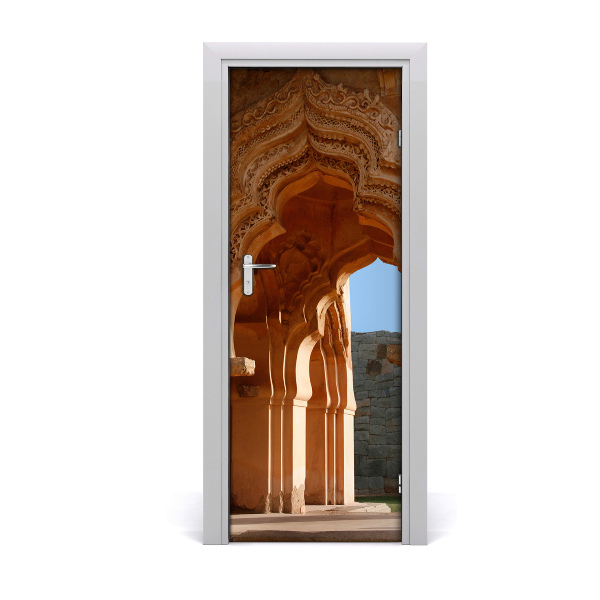 Selbstklebendes wandbild an der wand Lotus mahal, hampi