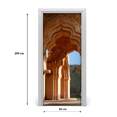 Selbstklebendes wandbild an der wand Lotus mahal, hampi