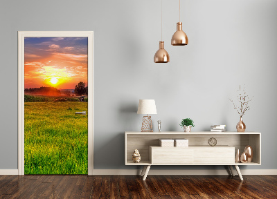 Selbstklebendes wandbild an der wand Sonnenuntergang