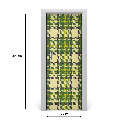 Selbstklebendes wandbild an der wand Grün gitter