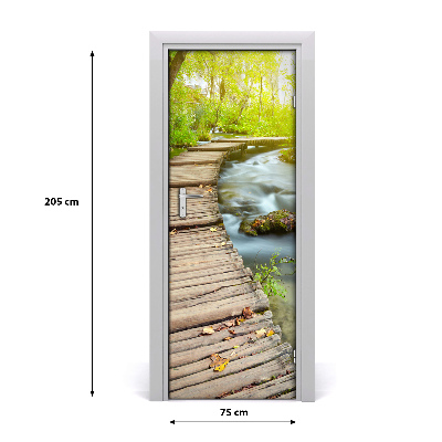 Selbstklebendes wandbild an der wand Der weg in den wald