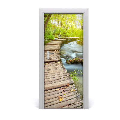 Selbstklebendes wandbild an der wand Der weg in den wald