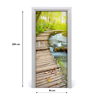 Selbstklebendes wandbild an der wand Der weg in den wald