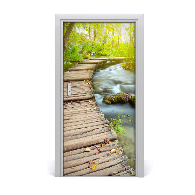 Selbstklebendes wandbild an der wand Der weg in den wald