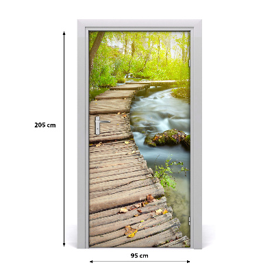 Selbstklebendes wandbild an der wand Der weg in den wald
