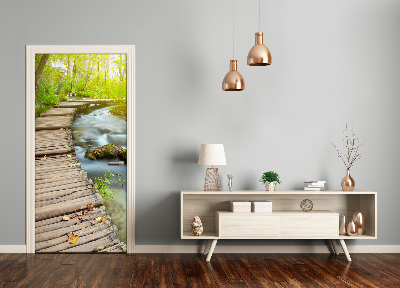 Selbstklebendes wandbild an der wand Der weg in den wald
