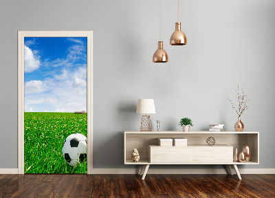 Selbstklebendes wandbild an der wand Fußball auf der wiese