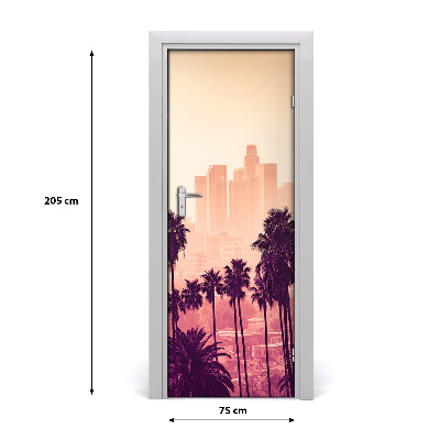 Selbstklebendes wandbild an der wand Los angeles stadt