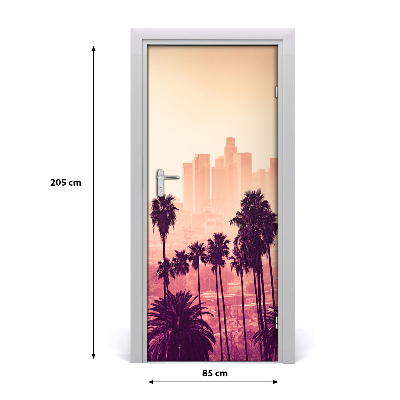 Selbstklebendes wandbild an der wand Los angeles stadt