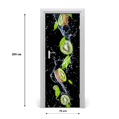 Selbstklebender aufkleber an der tür Kiwi