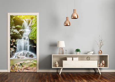 Selbstklebendes wandbild an der wand Wasserfall