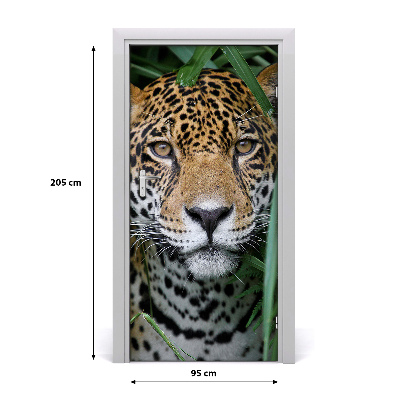 Selbstklebendes wandbild an der wand Jaguar im amazonas