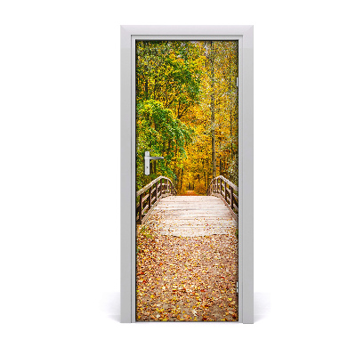 Selbstklebendes wandbild an der wand Wald im herbst