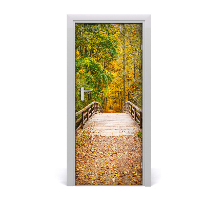 Selbstklebendes wandbild an der wand Wald im herbst