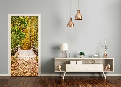 Selbstklebendes wandbild an der wand Wald im herbst