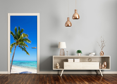 Selbstklebendes wandbild an der wand Tropischer strand