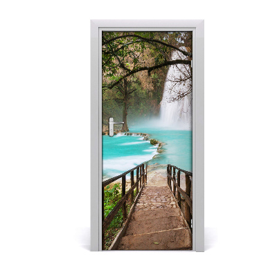 Selbstklebendes wandbild an der wand Wasserfall mexiko