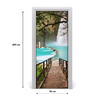 Selbstklebendes wandbild an der wand Wasserfall mexiko