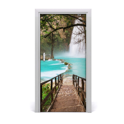 Selbstklebendes wandbild an der wand Wasserfall mexiko