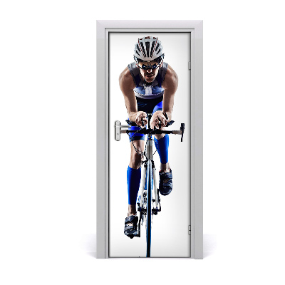 Selbstklebendes wandbild an der wand Sport radfahrer