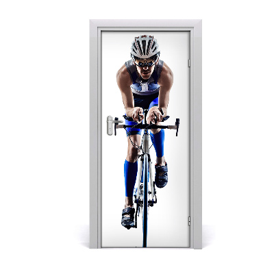 Selbstklebendes wandbild an der wand Sport radfahrer