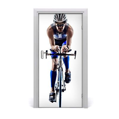 Selbstklebendes wandbild an der wand Sport radfahrer