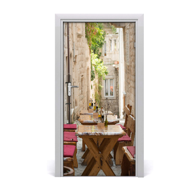 Selbstklebendes wandbild an der wand Korcula kroatien