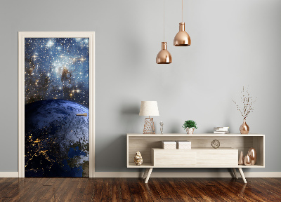 Selbstklebendes wandbild an der wand Planet erde