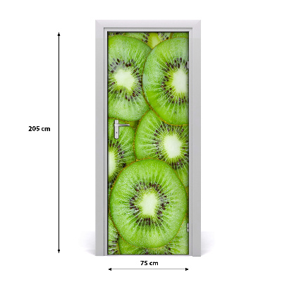 Selbstklebender aufkleber an der tür Kiwi