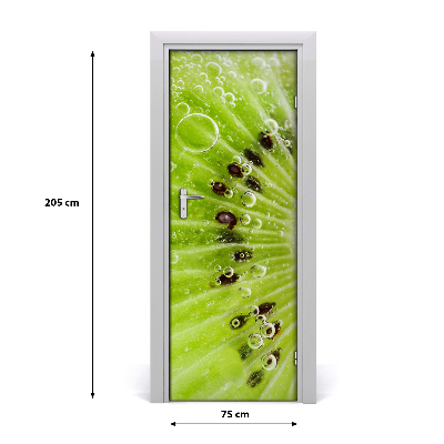 Selbstklebender aufkleber an der tür Kiwi