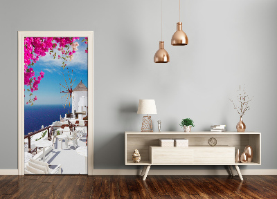 Selbstklebendes wandbild an der wand Santorini, griechenland