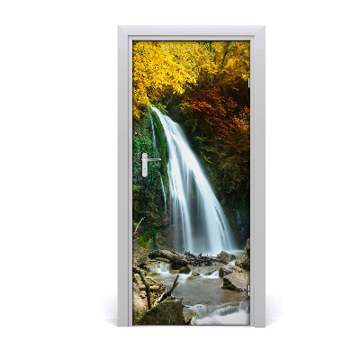 Selbstklebendes wandbild an der wand Wasserfall im wald