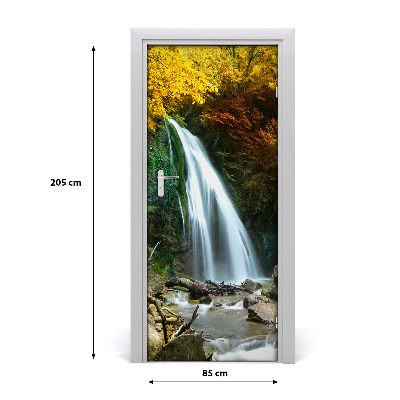 Selbstklebendes wandbild an der wand Wasserfall im wald