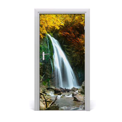 Selbstklebendes wandbild an der wand Wasserfall im wald