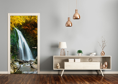 Selbstklebendes wandbild an der wand Wasserfall im wald