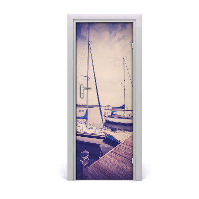 Selbstklebendes wandbild an der wand Yachten