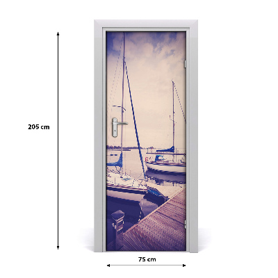 Selbstklebendes wandbild an der wand Yachten