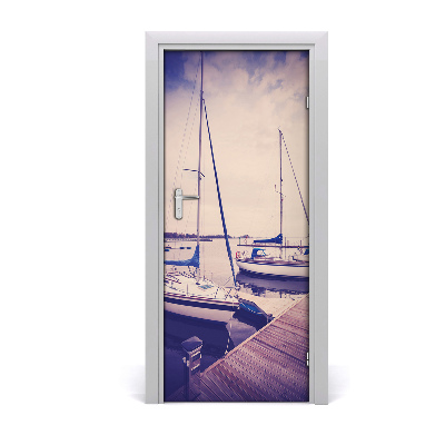 Selbstklebendes wandbild an der wand Yachten