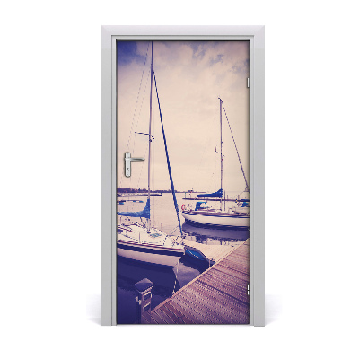 Selbstklebendes wandbild an der wand Yachten