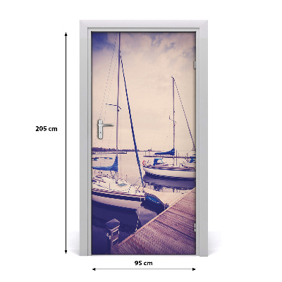 Selbstklebendes wandbild an der wand Yachten