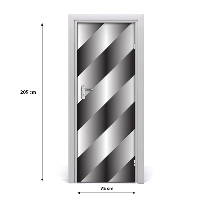 Selbstklebender aufkleber an der tür Abstraction streifen