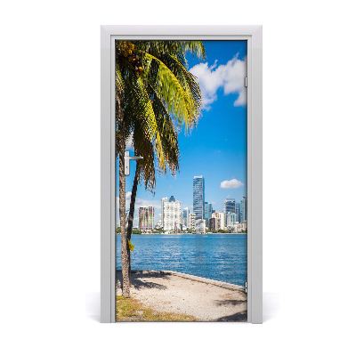 Selbstklebendes wandbild an der wand Miami nach hause