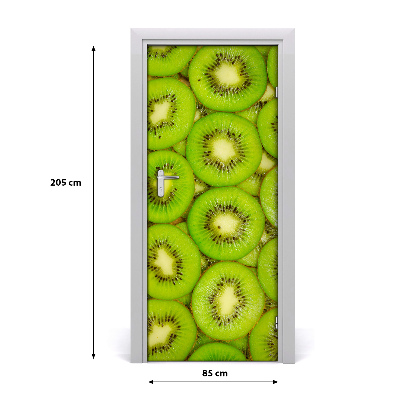 Selbstklebender aufkleber an der tür Kiwi