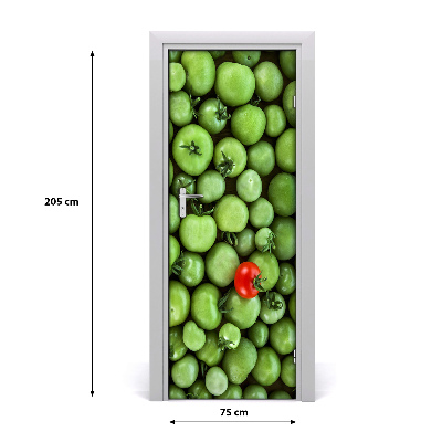 Selbstklebender aufkleber an der tür Rote tomate