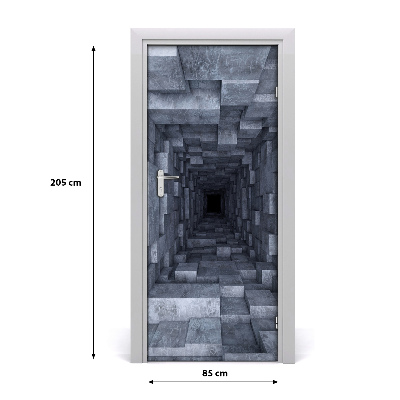 Selbstklebender aufkleber an der tür Tunnel