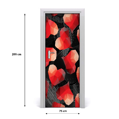 Selbstklebendes wandbild an der wand Geometrisches herz