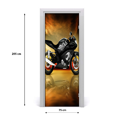 Selbstklebendes wandbild an der wand Motorrad-sport