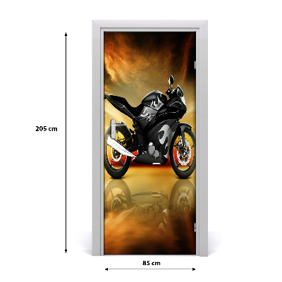 Selbstklebendes wandbild an der wand Motorrad-sport