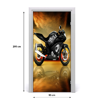 Selbstklebendes wandbild an der wand Motorrad-sport