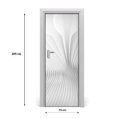 Selbstklebender aufkleber an der tür Abstrakte linien